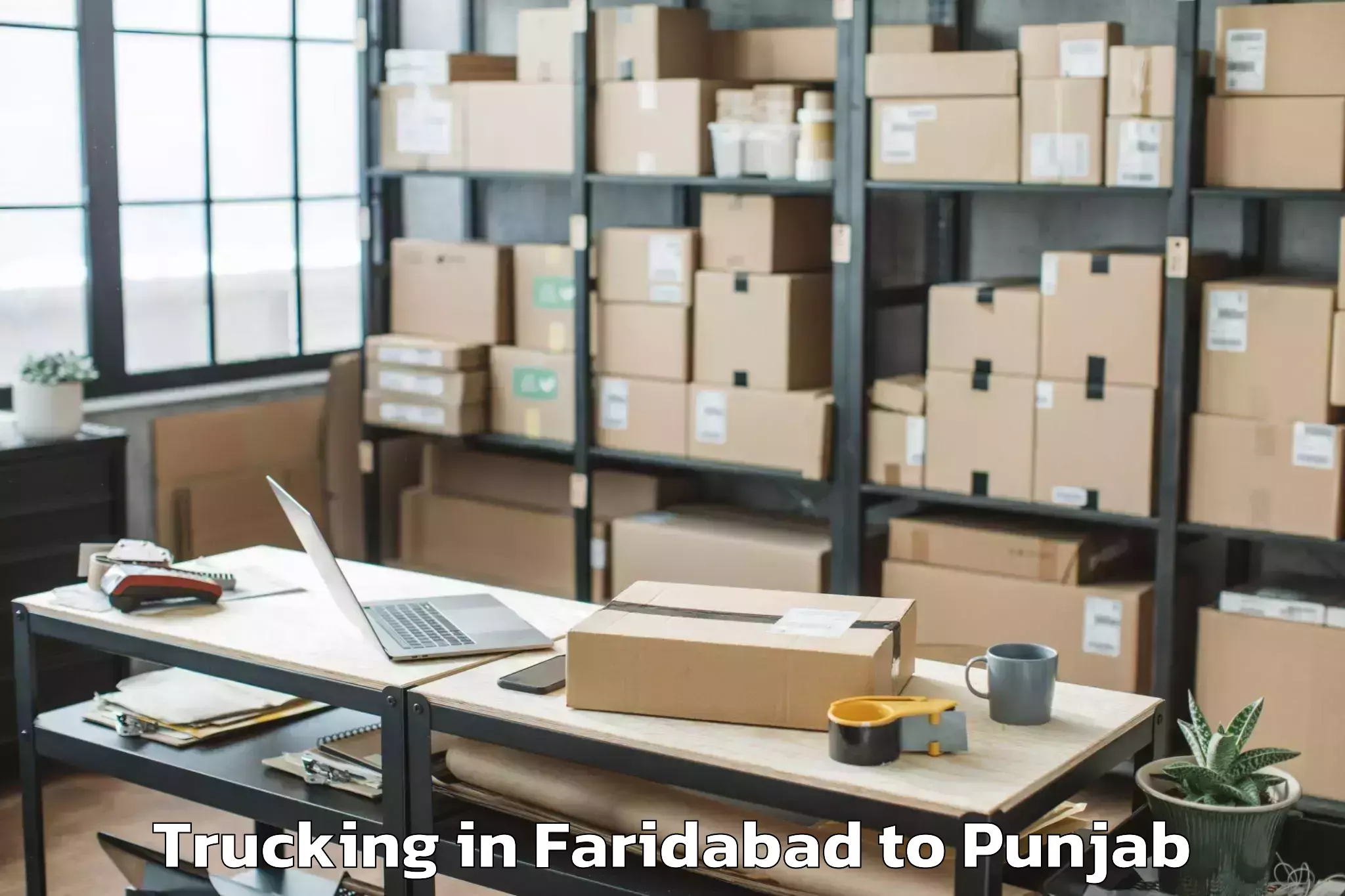 Leading Faridabad to Samana Trucking Provider